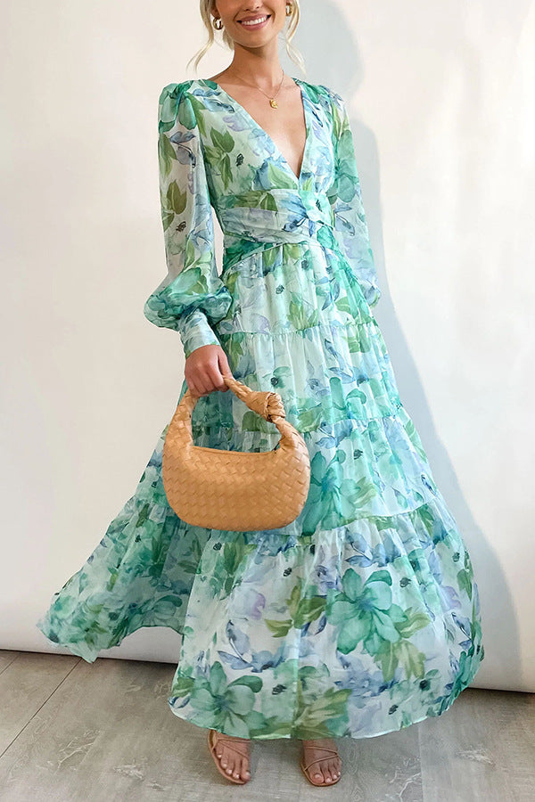 Bohorinda - Blumen Wickelkleid für Damen