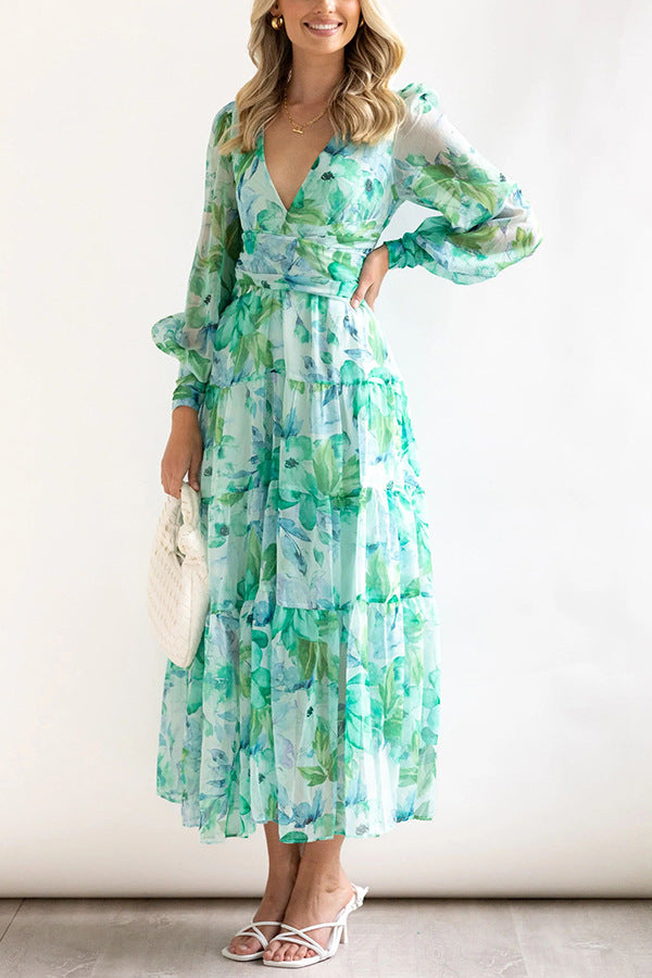 Bohorinda - Blumen Wickelkleid für Damen