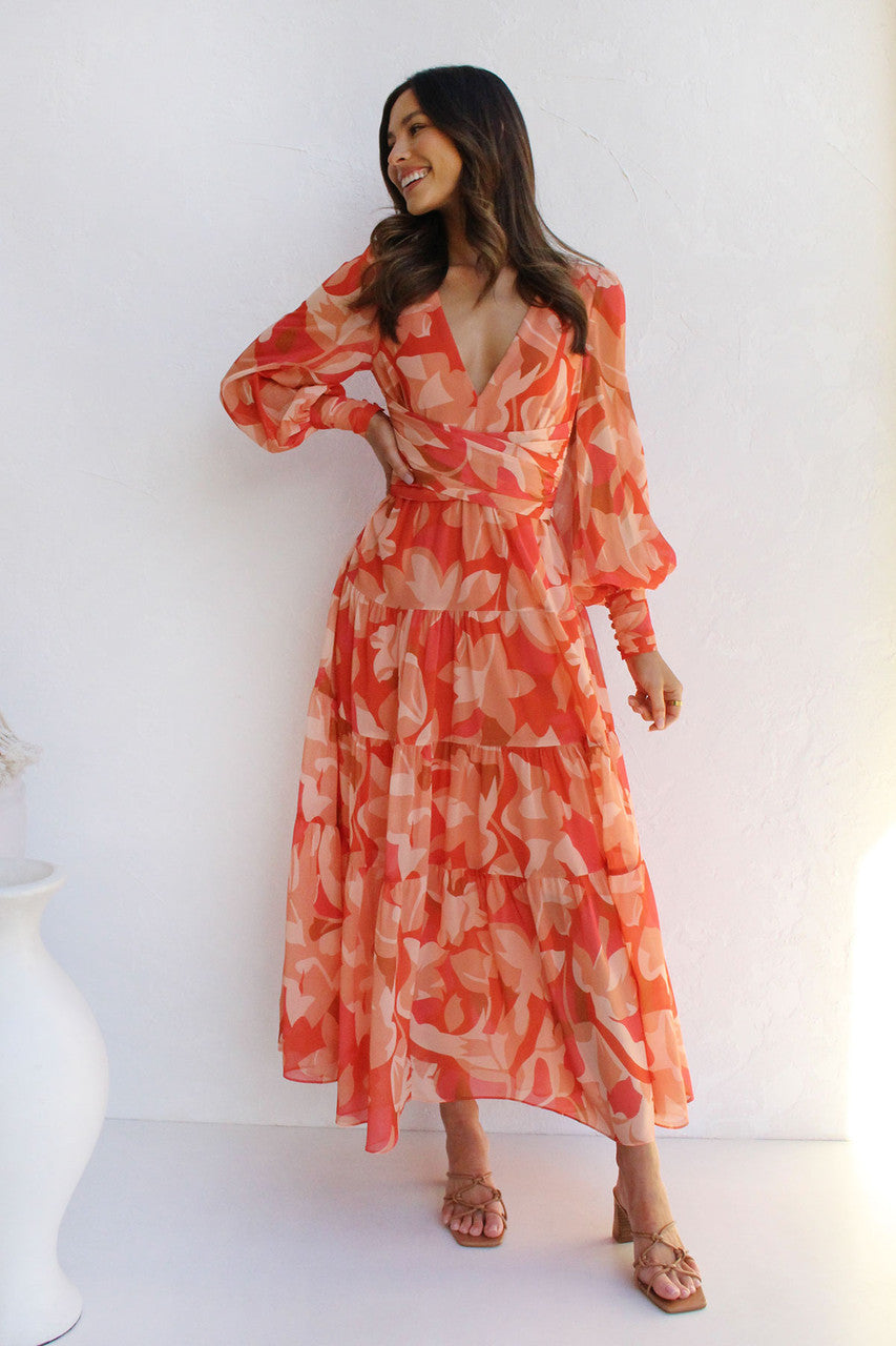 Bohorinda - Blumen Wickelkleid für Damen