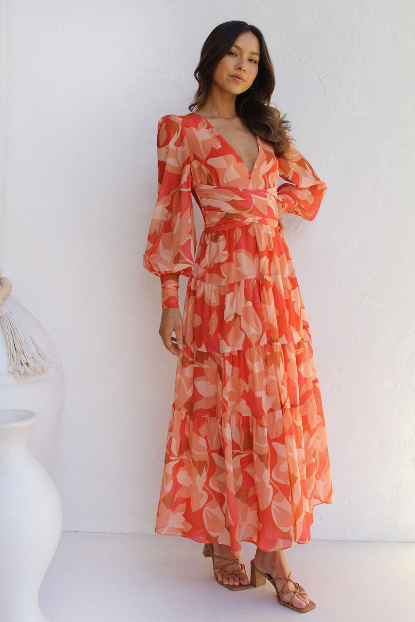 Bohorinda - Blumen Wickelkleid für Damen