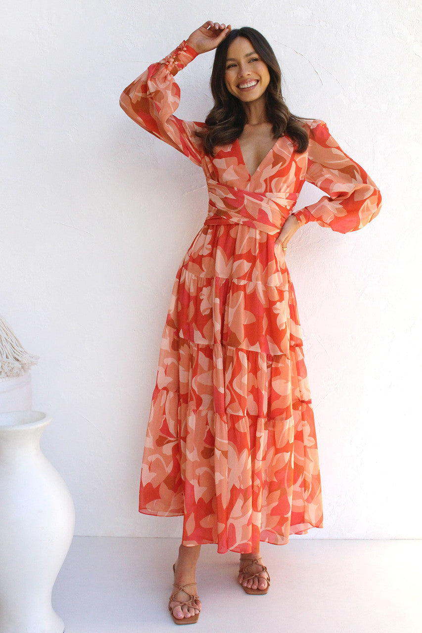 Bohorinda - Blumen Wickelkleid für Damen