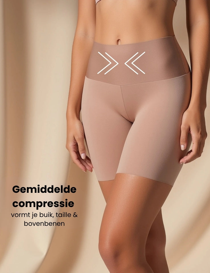 Naadloze shaping short met lift-effect