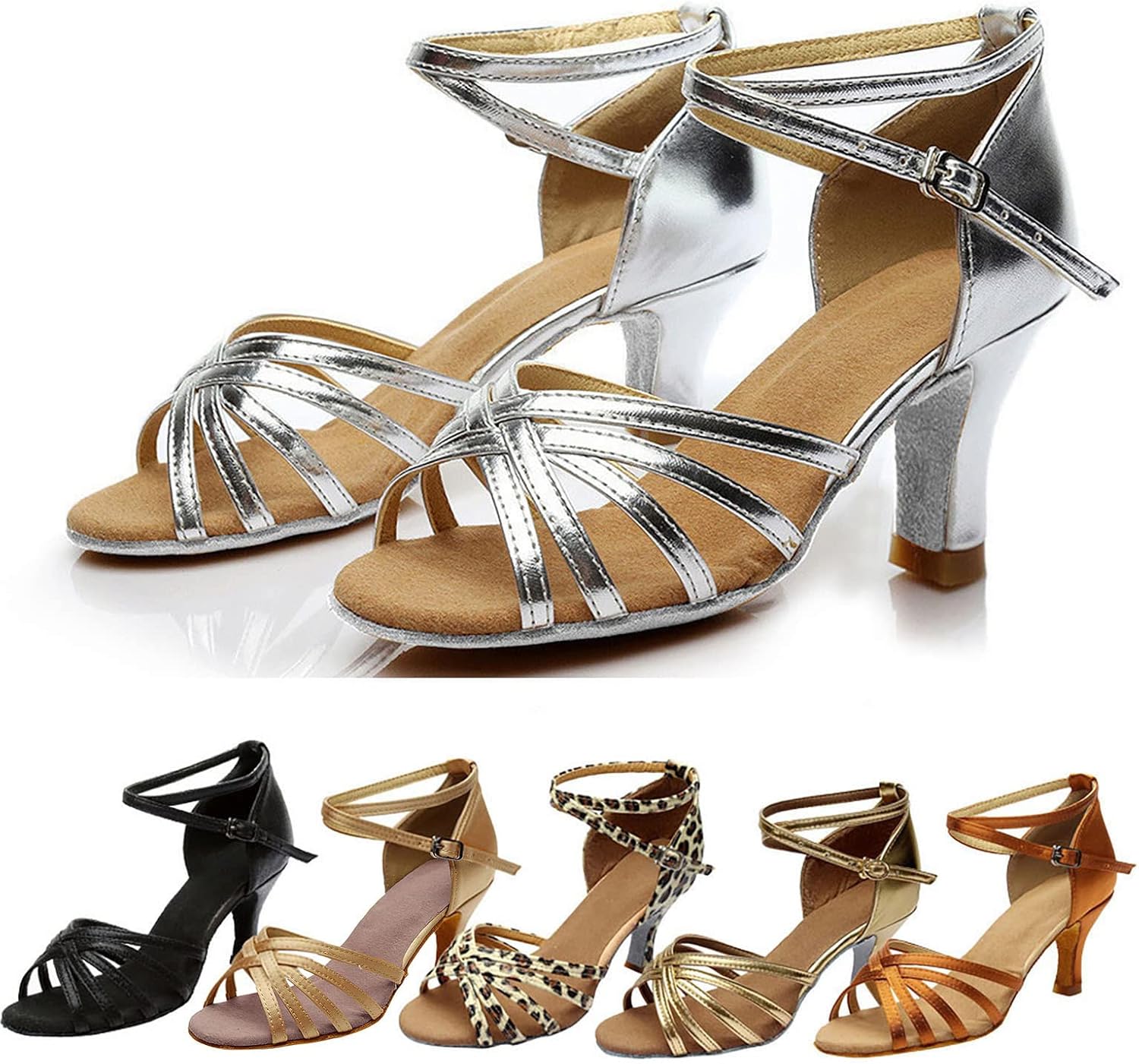 Salsa / jazzschoenen met hoge hakken Dames