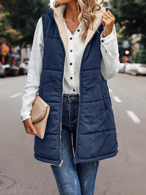 VIVERA - Dames Omkeerbare Bodywarmer met fleece en ritssluiting