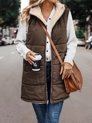 VIVERA - Dames Omkeerbare Bodywarmer met fleece en ritssluiting