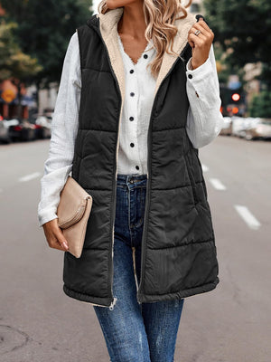 VIVERA - Dames Omkeerbare Bodywarmer met fleece en ritssluiting