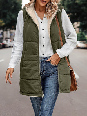 VIVERA - Dames Omkeerbare Bodywarmer met fleece en ritssluiting