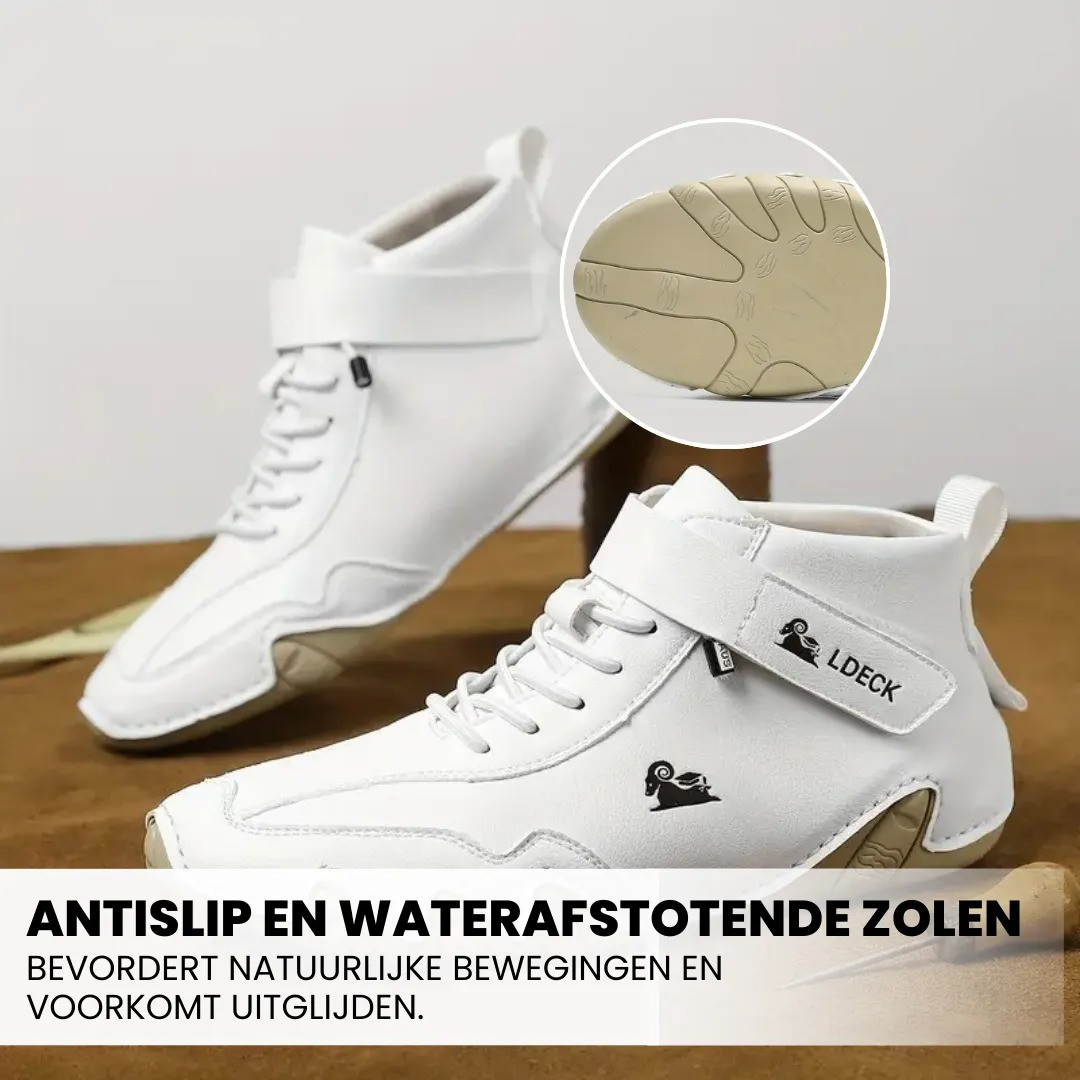 Alpaca blote voeten schoenen, alpaca-ergonomische, waterdichte en pijnverlichtende leren blotevoetenschoen, zwart, 46 EU