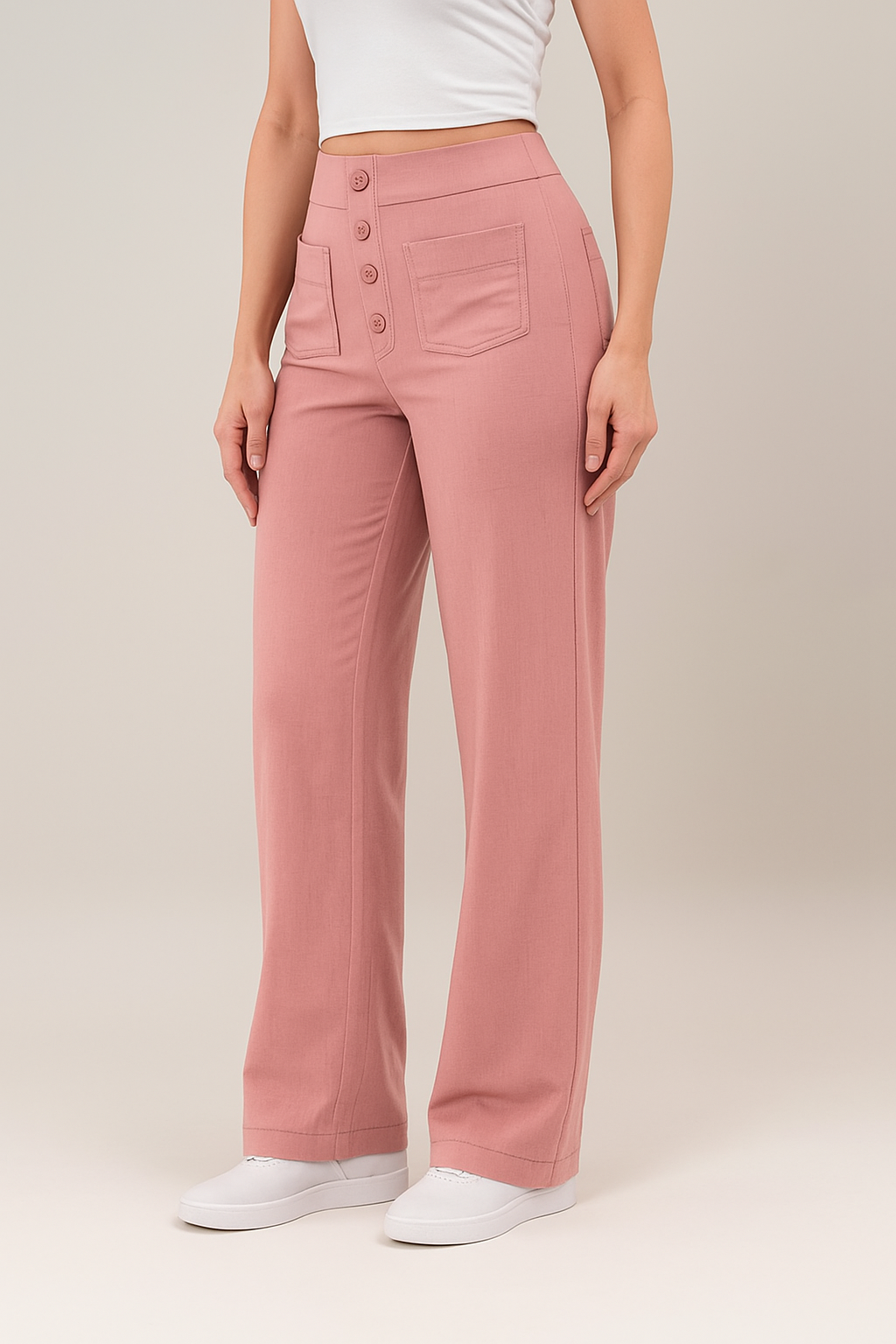 Elsa | Elastische Hose mit hoher Taille | 1+1 FREE