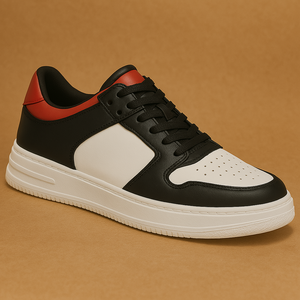 Heren leren sneakers met onzichtbare lift, comfortabel en stijlvol