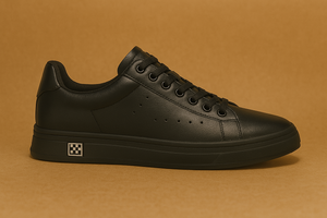 Heren leren sneakers met onzichtbare lift Comfortabel