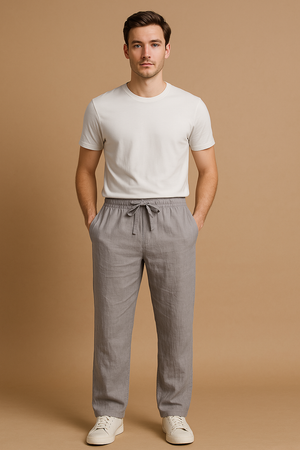 MARTELLO - Lichte linnen broek voor heren, ademend en stijlvol voor elke gelegenheid