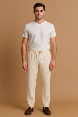 MARTELLO - Lichte linnen broek voor heren, ademend en stijlvol voor elke gelegenheid