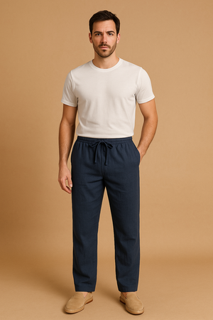 MARTELLO - Lichte linnen broek voor heren, ademend en stijlvol voor elke gelegenheid