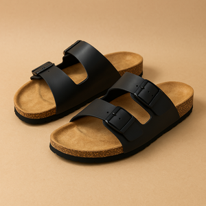 SANTORINI - Herensandalen Leer Ademend Ergonomisch voor de zomer