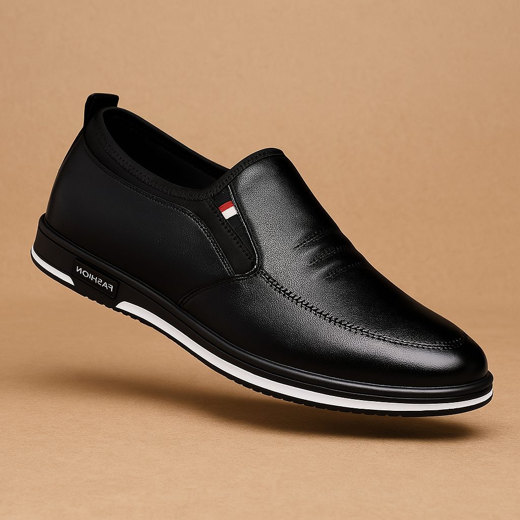 Herren Mokassins schwarz Leder Elegant für formelle Anlässe und den täglichen Gebrauch
