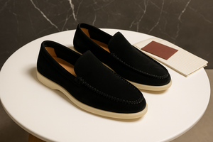 MARZANO - Suède heren loafers met lichtgewicht zool voor werk & vrije tijd