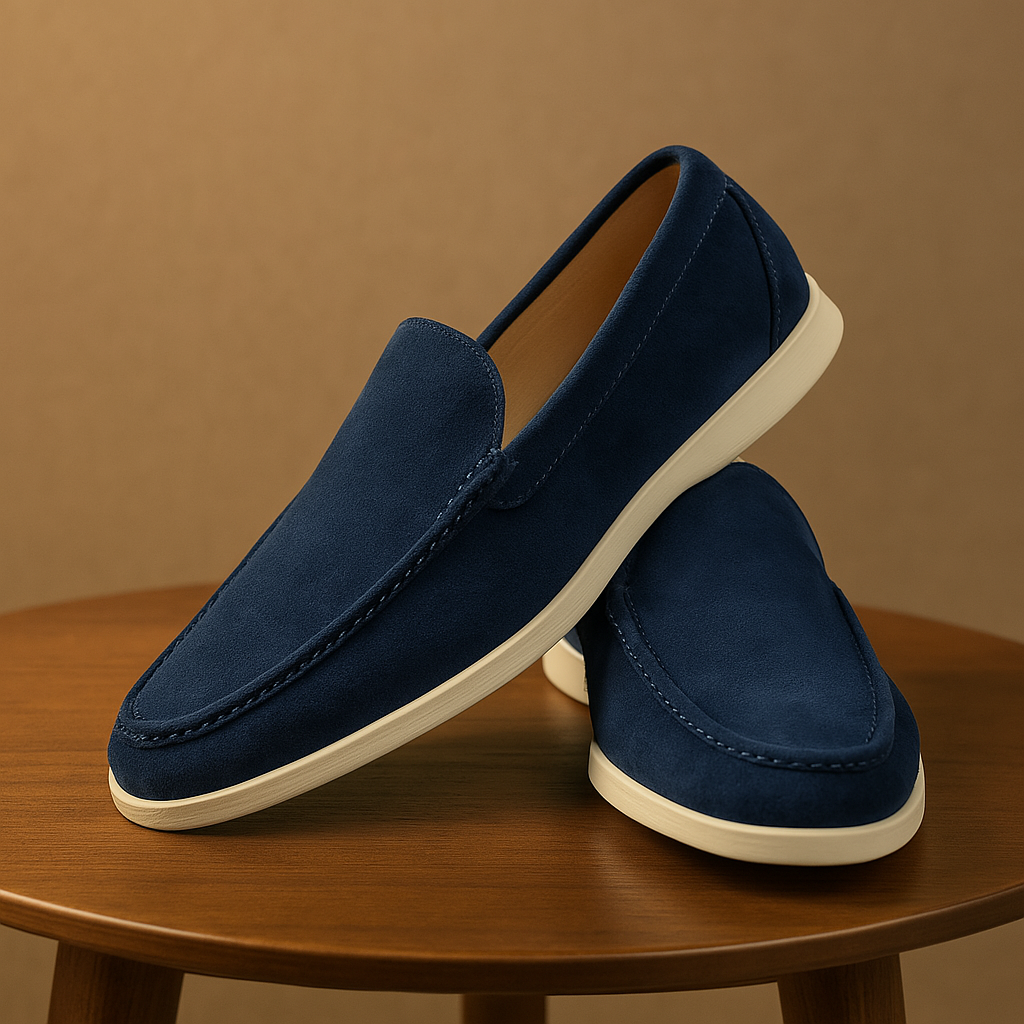 MARZANO - Wildleder Herren Loafers mit leichtgewichtiger Sohle für Arbeit & Freizeit