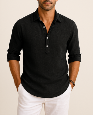 ModaNoma - Klassiek Linnen Heren Shirt