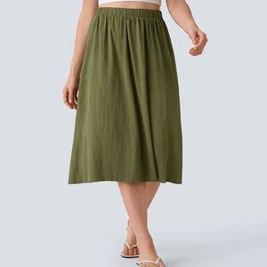 Kim | Leinenhose mit weitem Bein