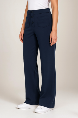 Elsa | Elastische broek met hoge taille | 1+1 GRATIS