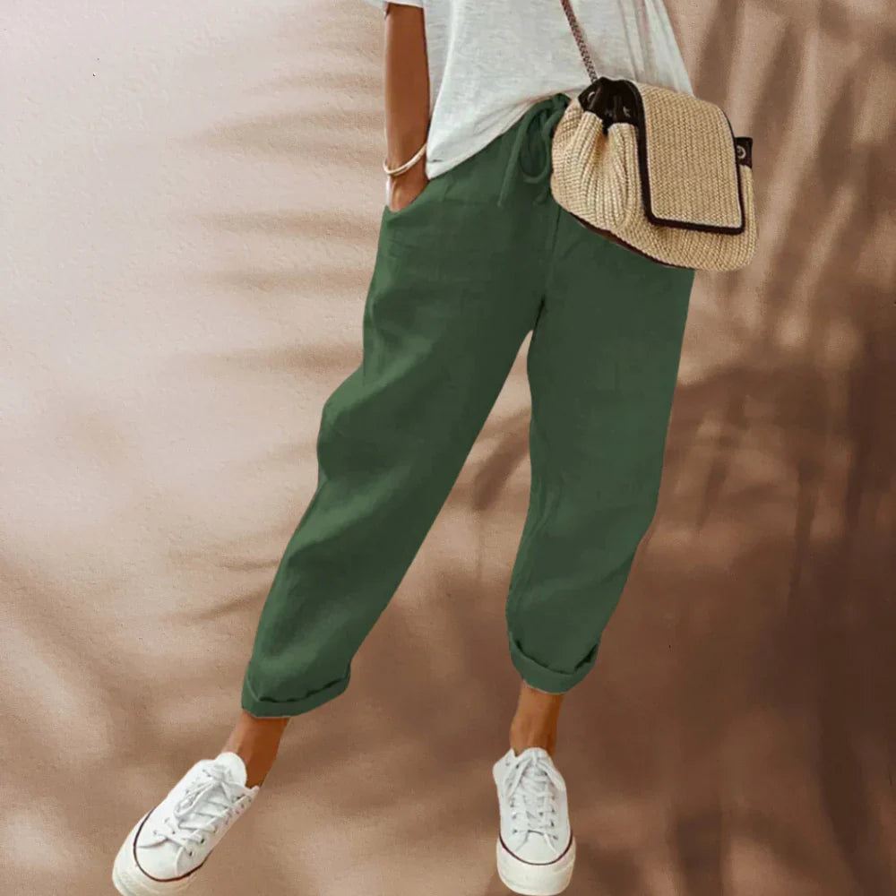 EMILIA – Luftige und stilvolle Leinenhose für Damen