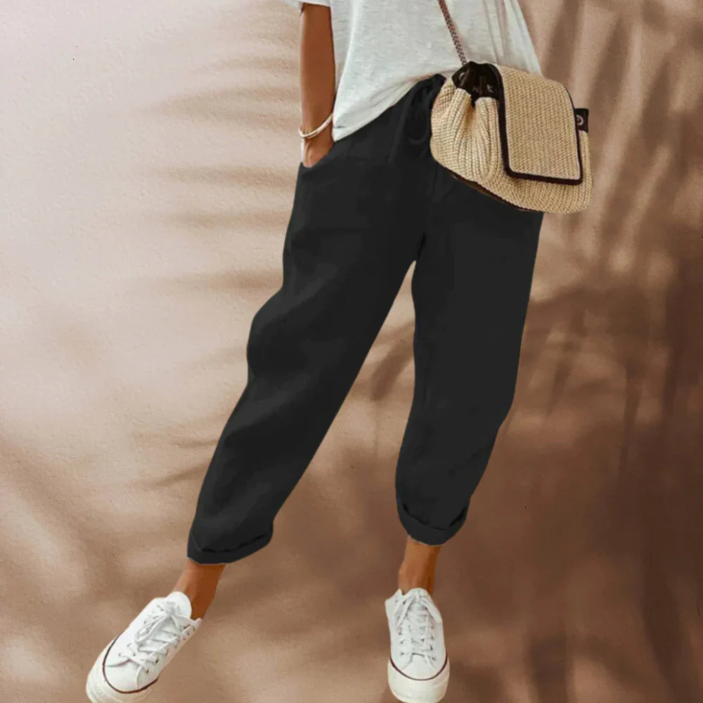 EMILIA – Luftige und stilvolle Leinenhose für Damen