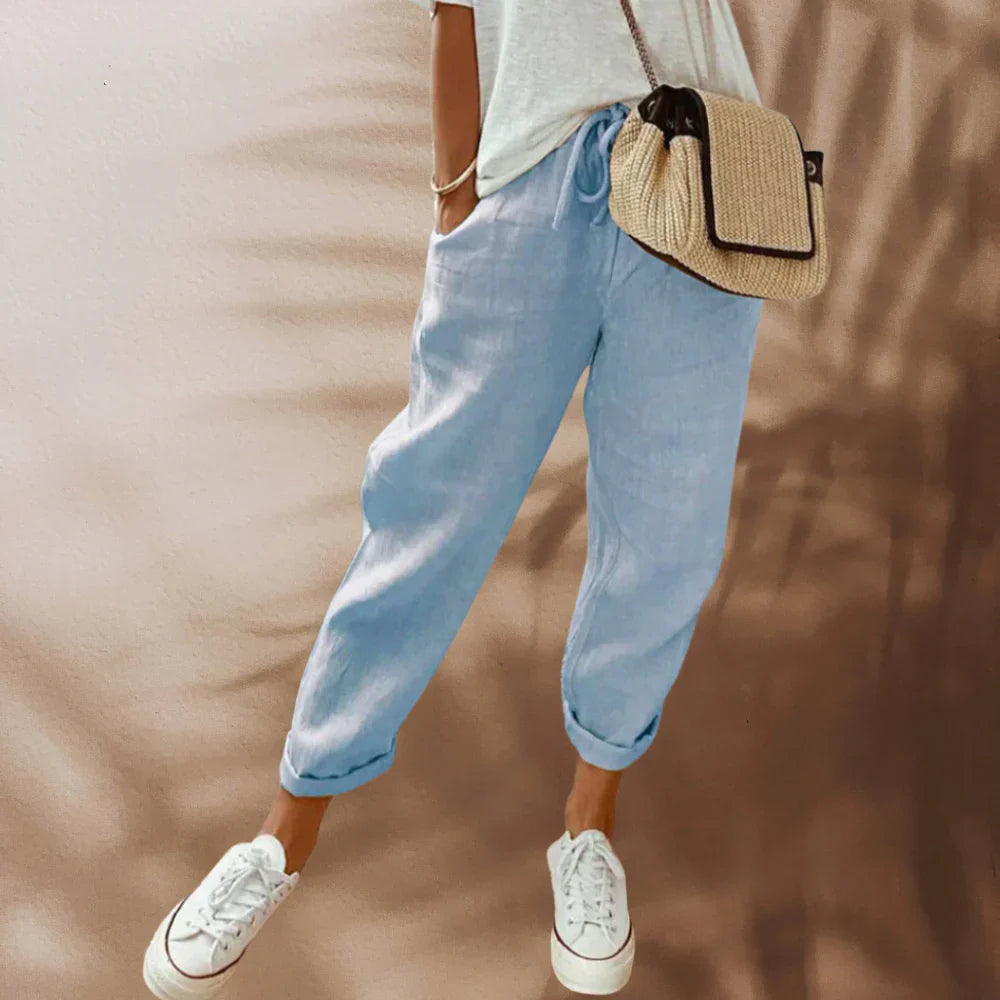 EMILIA – Luftige und stilvolle Leinenhose für Damen
