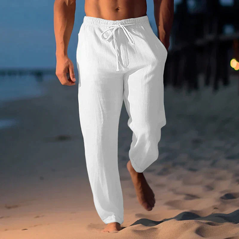 CALISTO – Atmungsaktive Herren-Leinenhose in moderner Passform