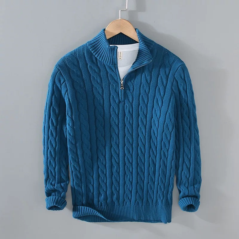 Liora – Gestricktes Herren-Poloshirt - Weiß, Atmungsaktiv & Stilvoll für den täglichen Gebrauch und Freizeit