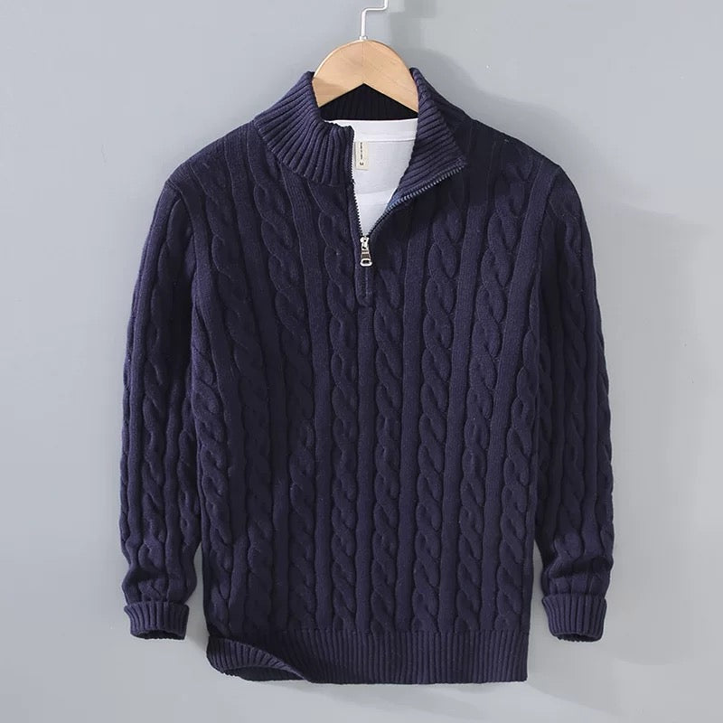 Liora – Gestricktes Herren-Poloshirt - Weiß, Atmungsaktiv & Stilvoll für den täglichen Gebrauch und Freizeit