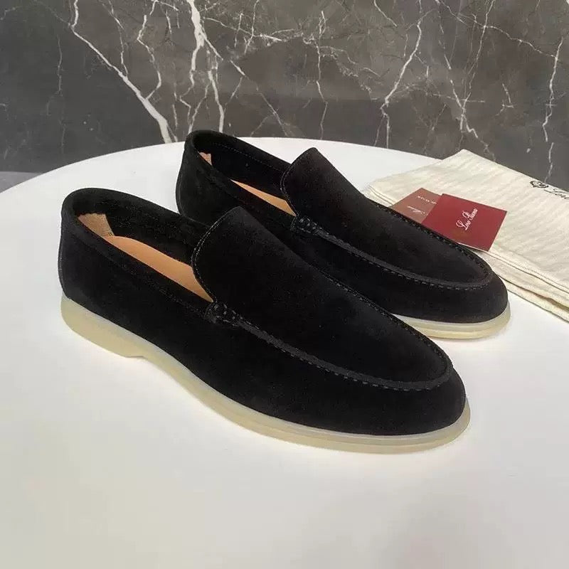 MARZANO - Wildleder Herren Loafers mit leichtgewichtiger Sohle für Arbeit & Freizeit