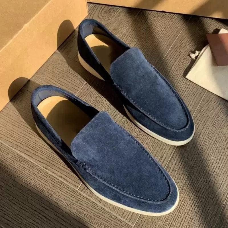 MARZANO - Wildleder Herren Loafers mit leichtgewichtiger Sohle für Arbeit & Freizeit