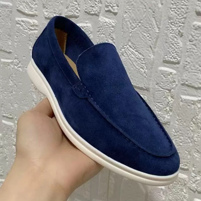 MARZANO - Wildleder Herren Loafers mit leichtgewichtiger Sohle für Arbeit & Freizeit