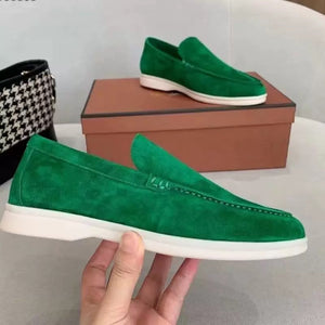 MARZANO - Suède heren loafers met lichtgewicht zool voor werk & vrije tijd