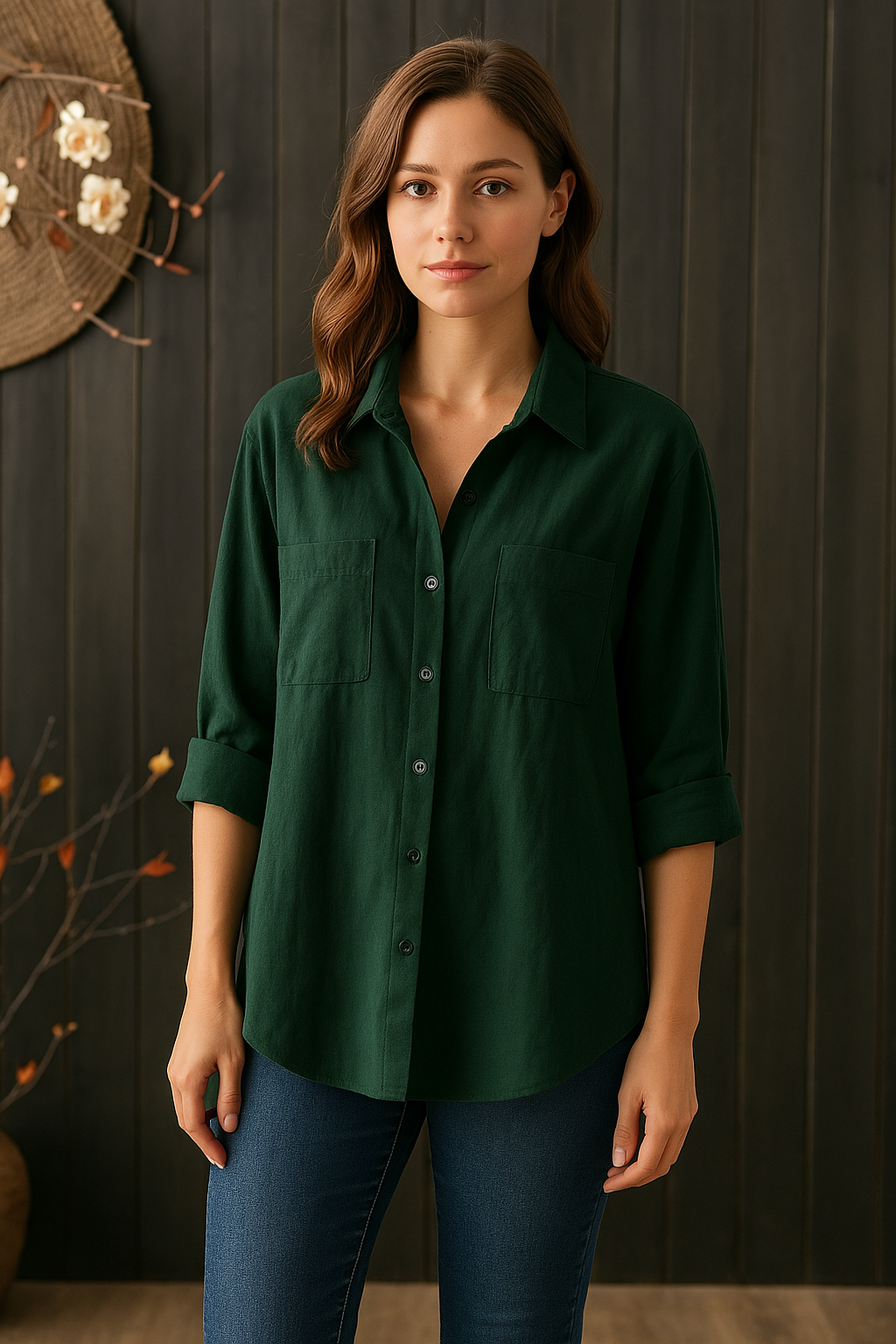 ELVIRA – Oversize Damenbluse mit stilvoller Passform