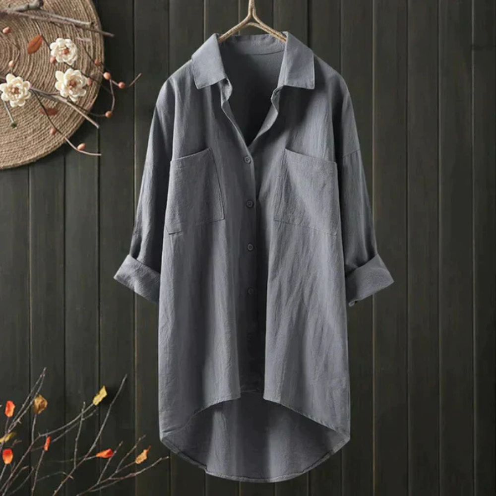 ELVIRA – Oversize Damenbluse mit stilvoller Passform