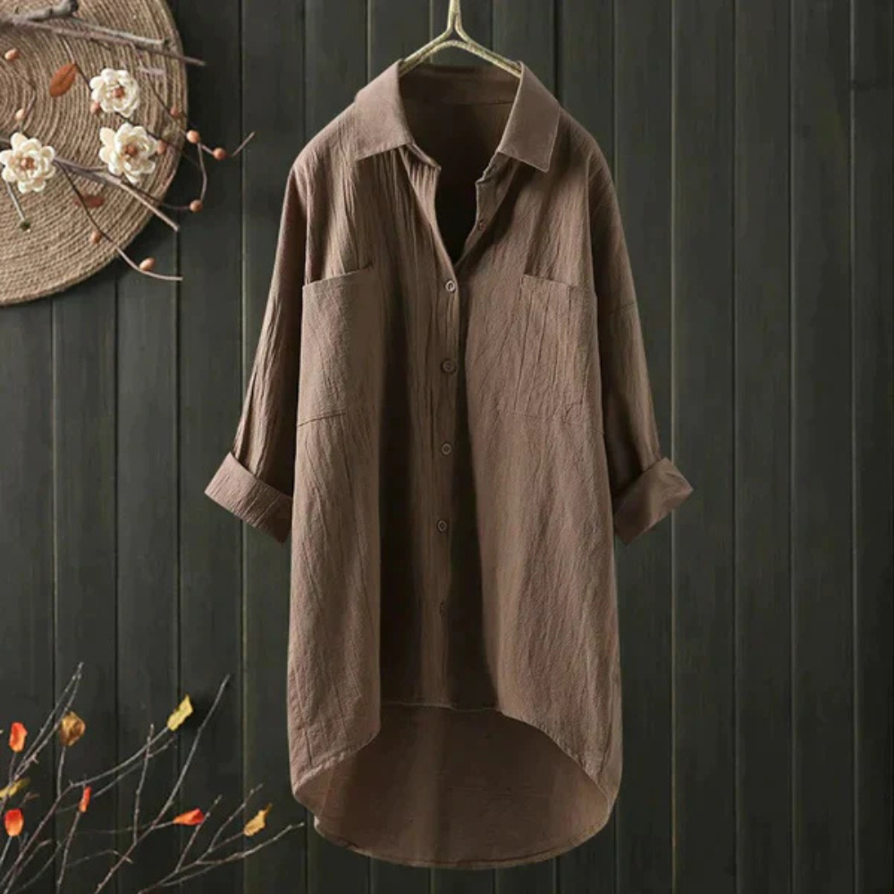 ELVIRA – Oversize Damenbluse mit stilvoller Passform