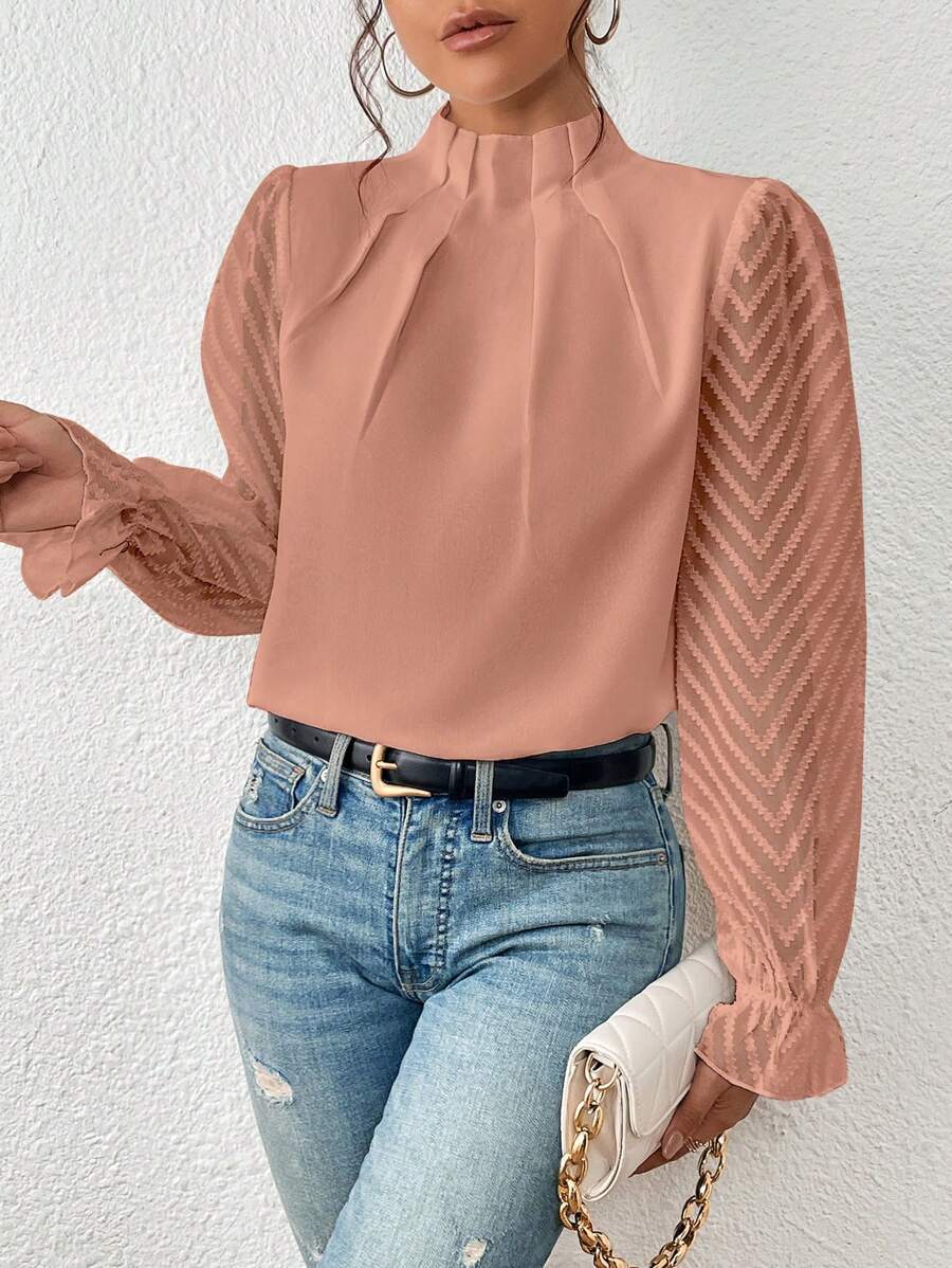 LIVIA - Gemusterter Damen-Top