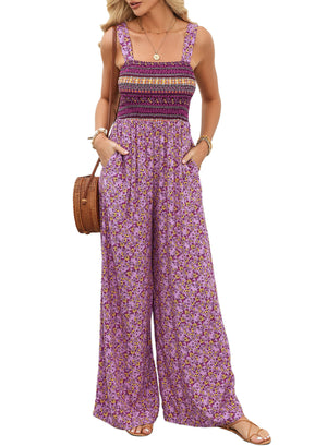 RAFFAELLA | Zomer Boho Chic Jumpsuit met Vloeiende Pasvorm en Elegante Dagstijl