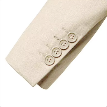 LEANDRO - Herrenanzug beige 3-teilig klassischer Stil für Hochzeit und Geschäft