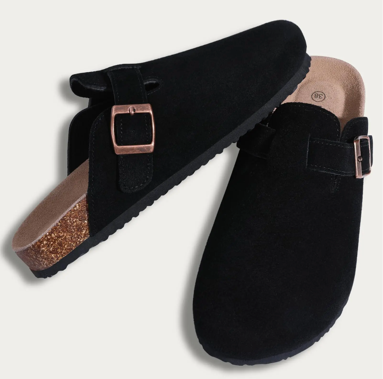 MIRELLO – Unisex Boston-Stil Wildleder Sandalen mit bequemer Passform