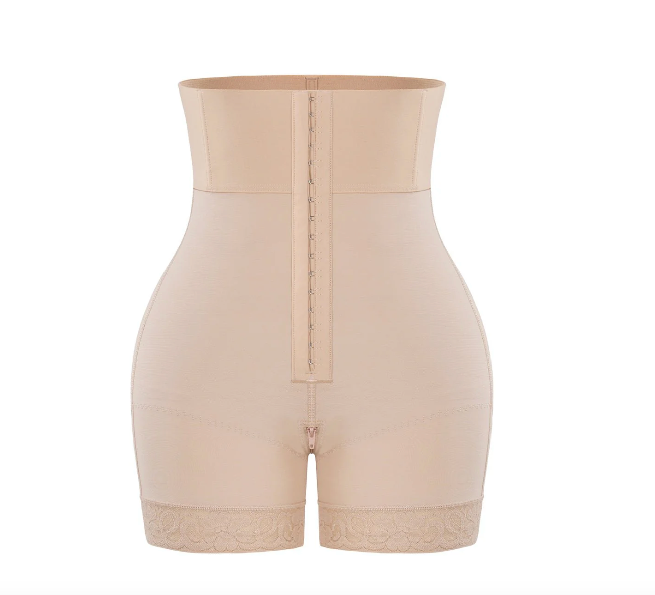 Valere | Hoog Getaileerde Body Shapewear | Met Haak en Oogsluiting - Rits voor Toilet Gebruik