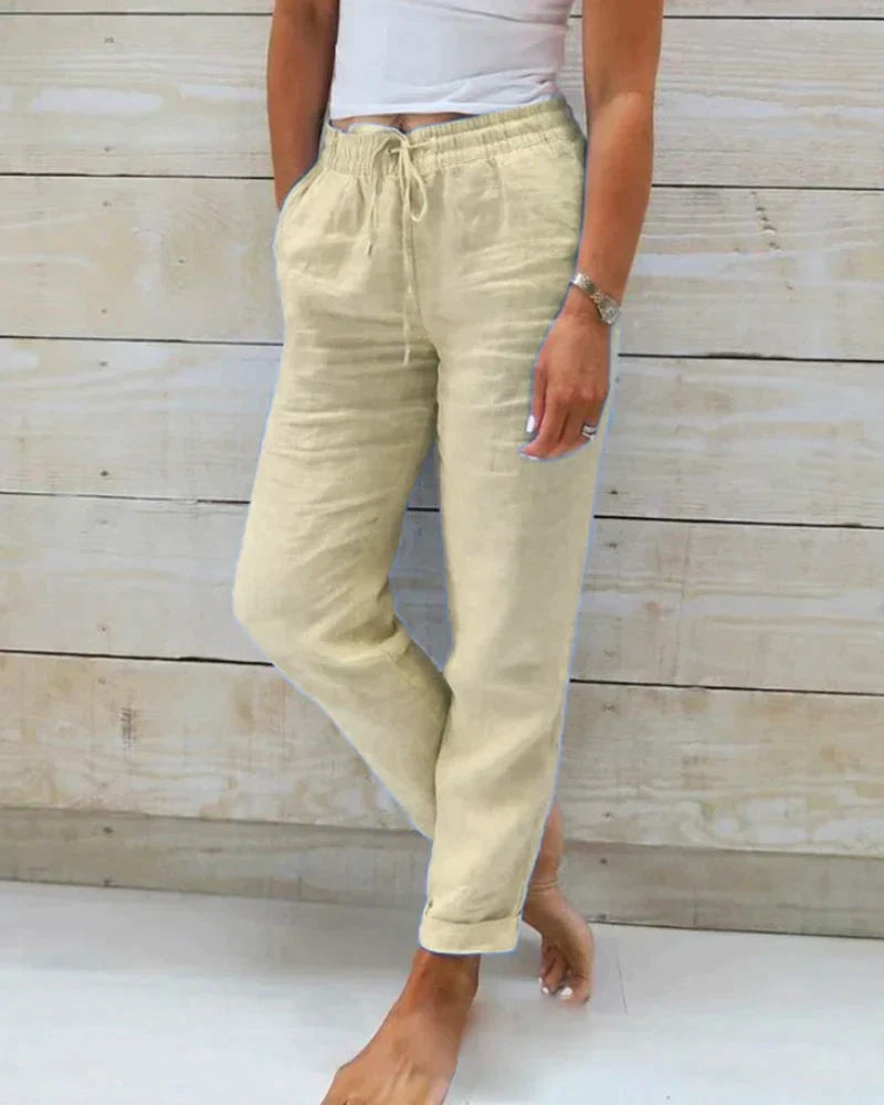 LIVIA - Stilvolle und bequeme Leinenhose für Damen