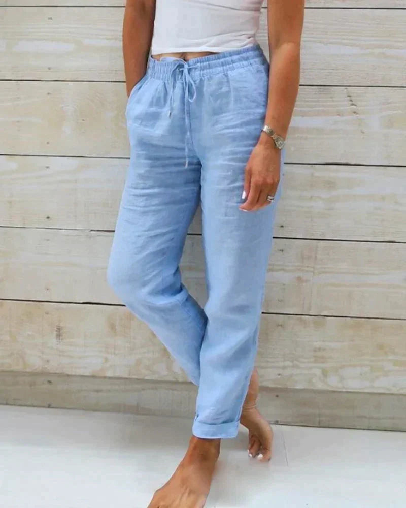 LIVIA - Stilvolle und bequeme Leinenhose für Damen