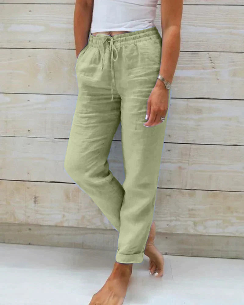 LIVIA - Stilvolle und bequeme Leinenhose für Damen