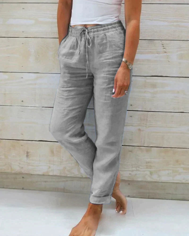 LIVIA - Stilvolle und bequeme Leinenhose für Damen