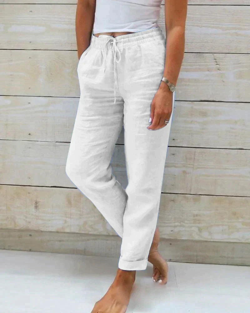 LIVIA - Stilvolle und bequeme Leinenhose für Damen