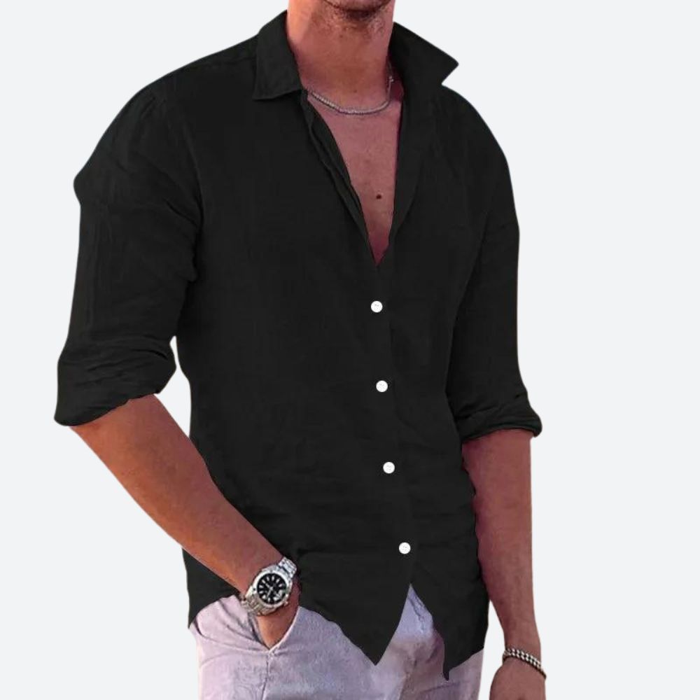 CALENO – Lässiges Leinenhemd für Herren Sommerlook