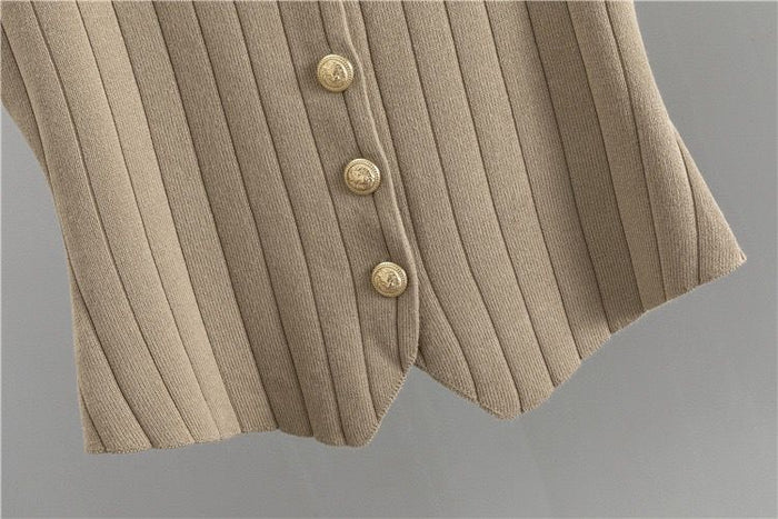 ELIANNA – Eleganter gestrickter zweiteiliger Damenanzug mit luxuriösen Details
